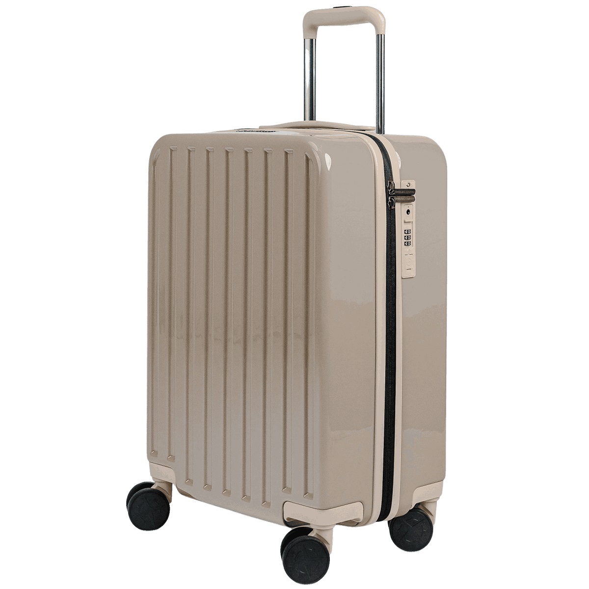 Cosmos Deluxe - Cabin Trolley mit USB in Beige von Swissbags