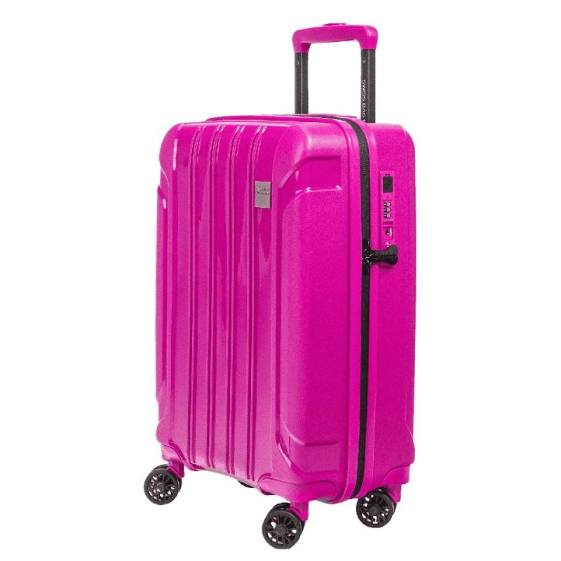 Tourist - Handgepäck Trolley mit USB in Fuchsia von Swissbags