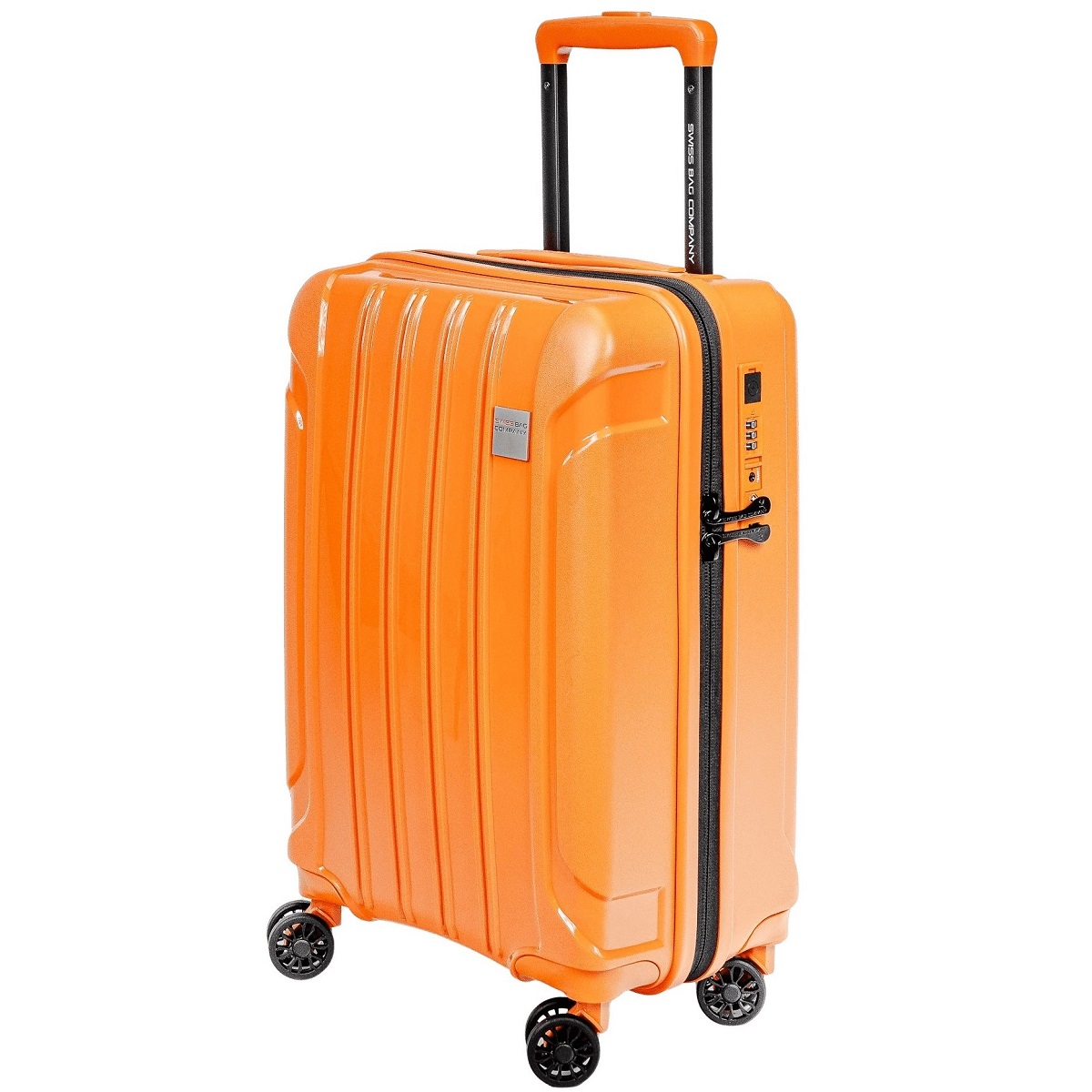 Tourist - Handgepäck Trolley mit USB in Orange von Swissbags