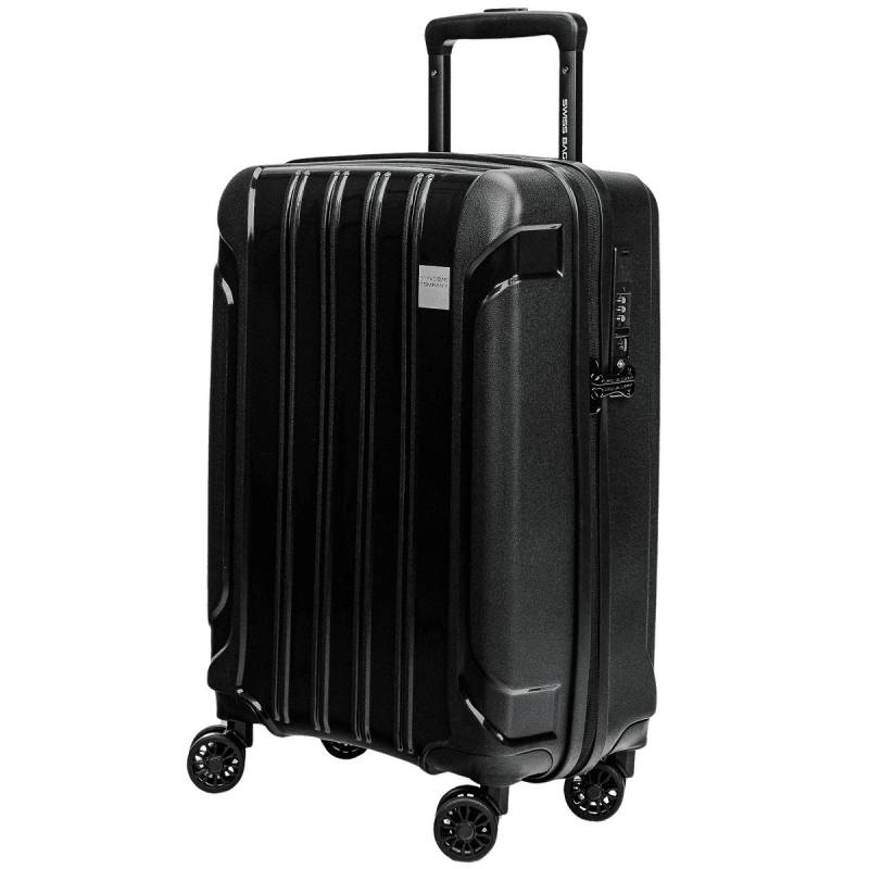 Tourist - Handgepäck Trolley mit USB in Schwarz von Swissbags