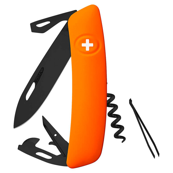 Swiza - Schweizer Messer D03 AB - Messer Gr 7,5 cm orange von Swiza