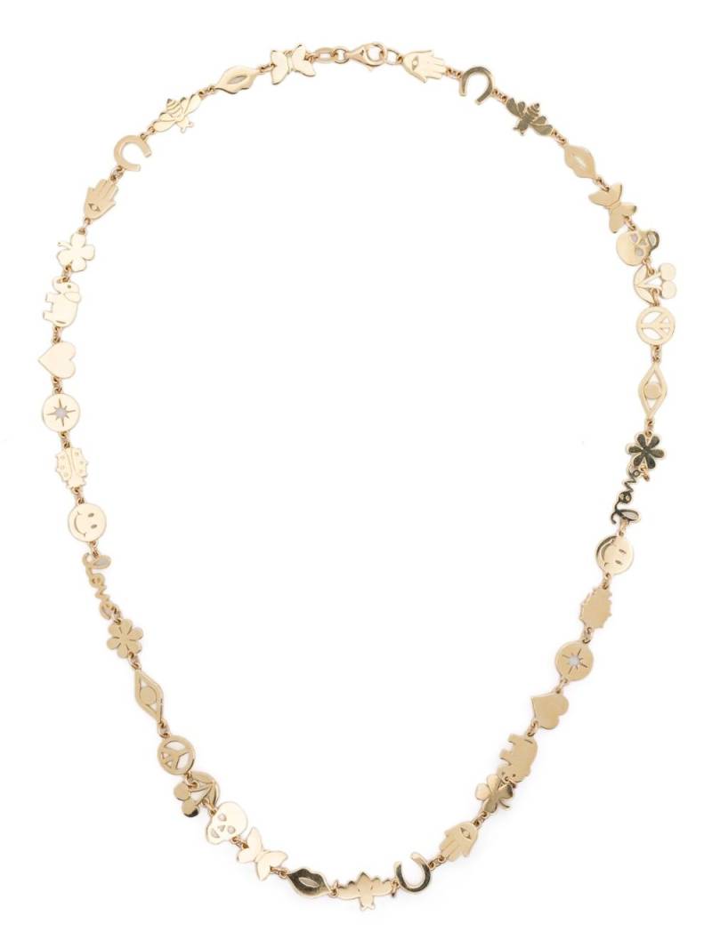 Sydney Evan 14K yellow gold Multi-Icon necklace von Sydney Evan