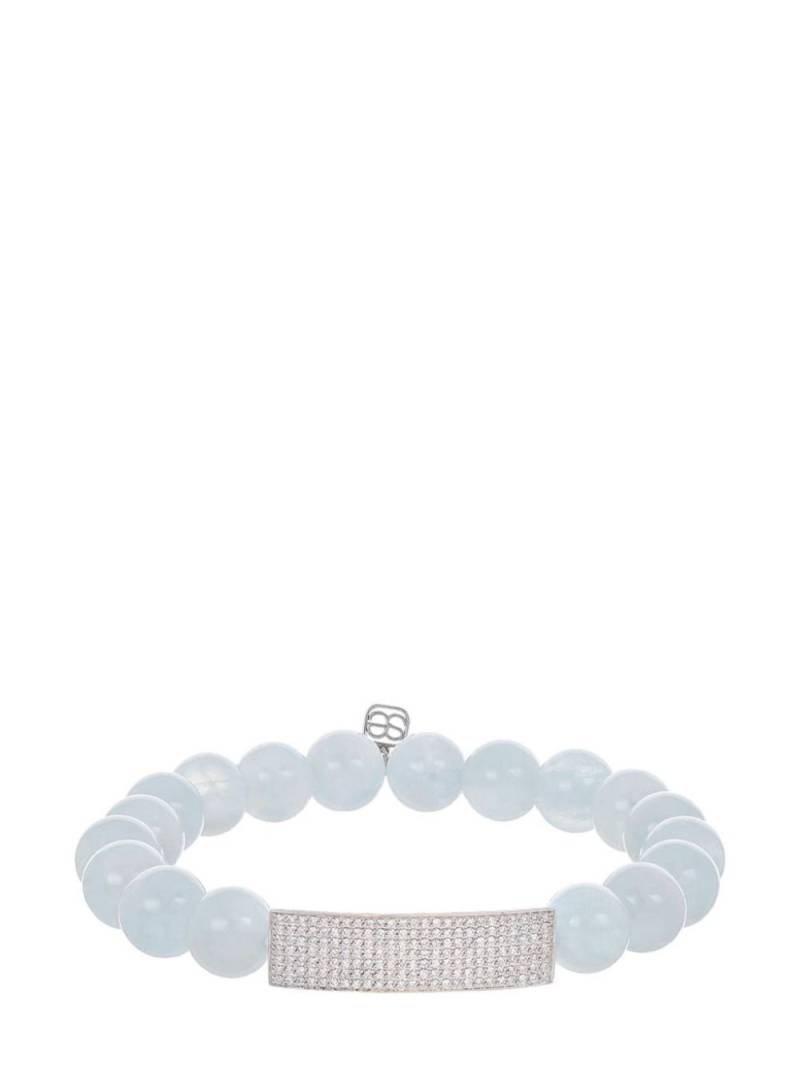 Sydney Evan 14kt white gold aquamarine and diamond bracelet - Silver von Sydney Evan