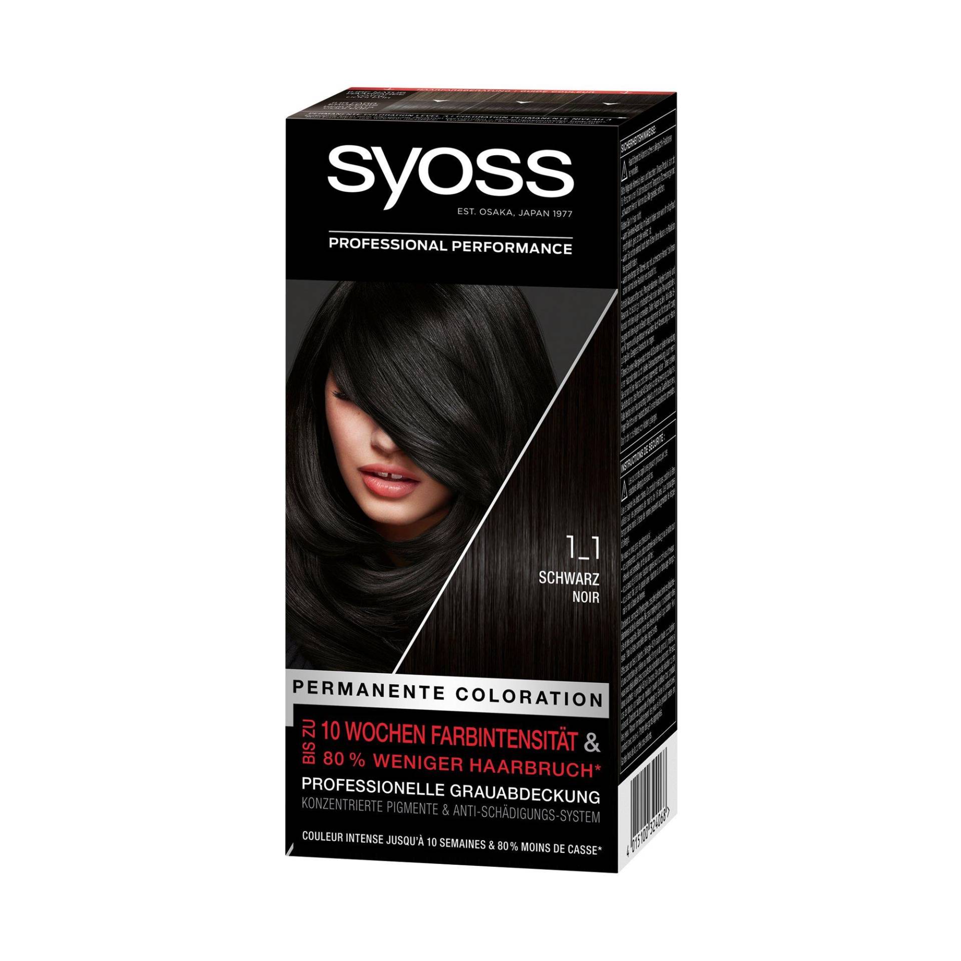 Baseline Permanente Coloration Damen Schwarz - #MIX#N0399/115ML von syoss