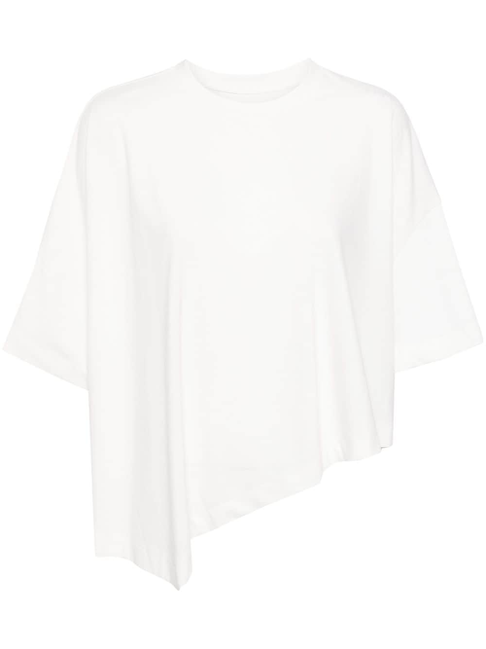 System asymmetric drop-shoulder T-shirt - White von System