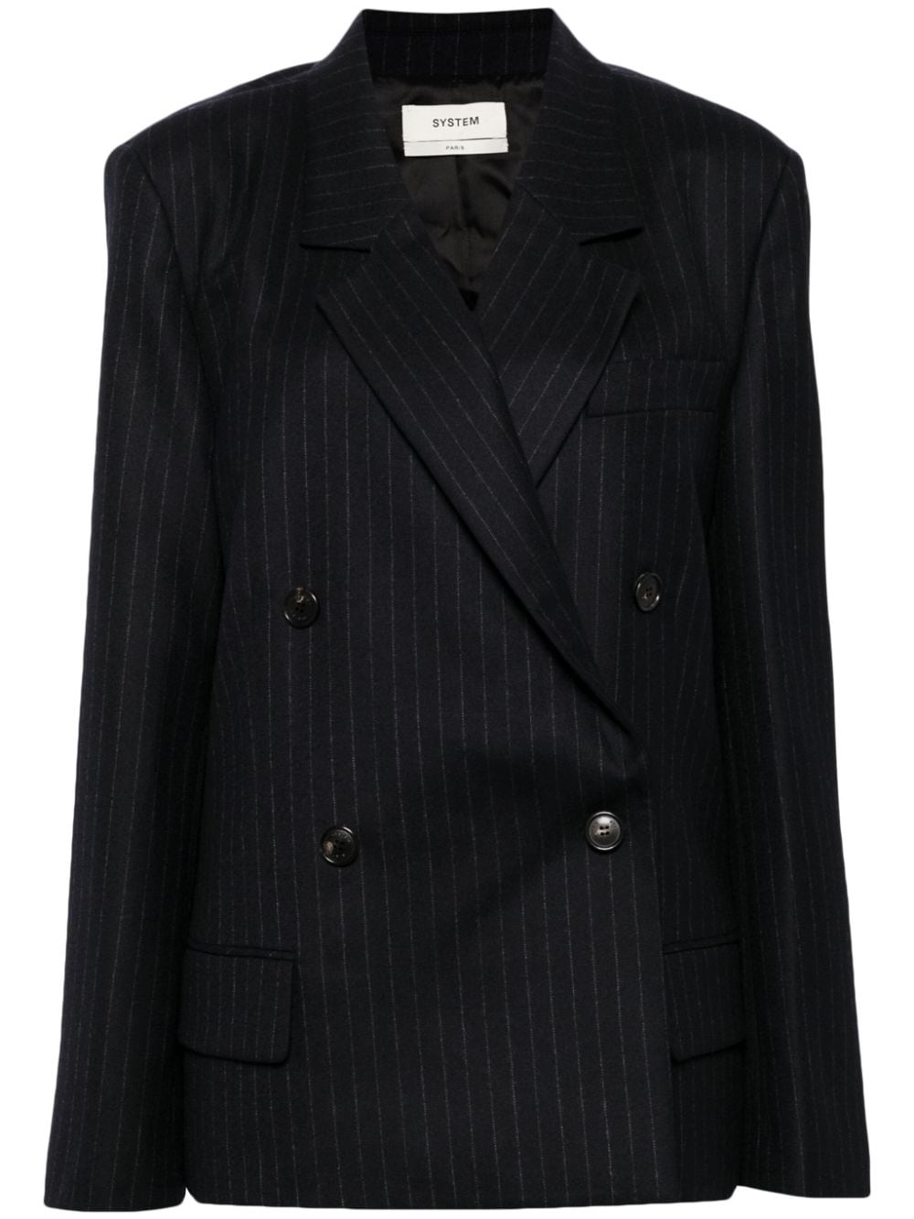 System classic stripe blazer - Blue von System