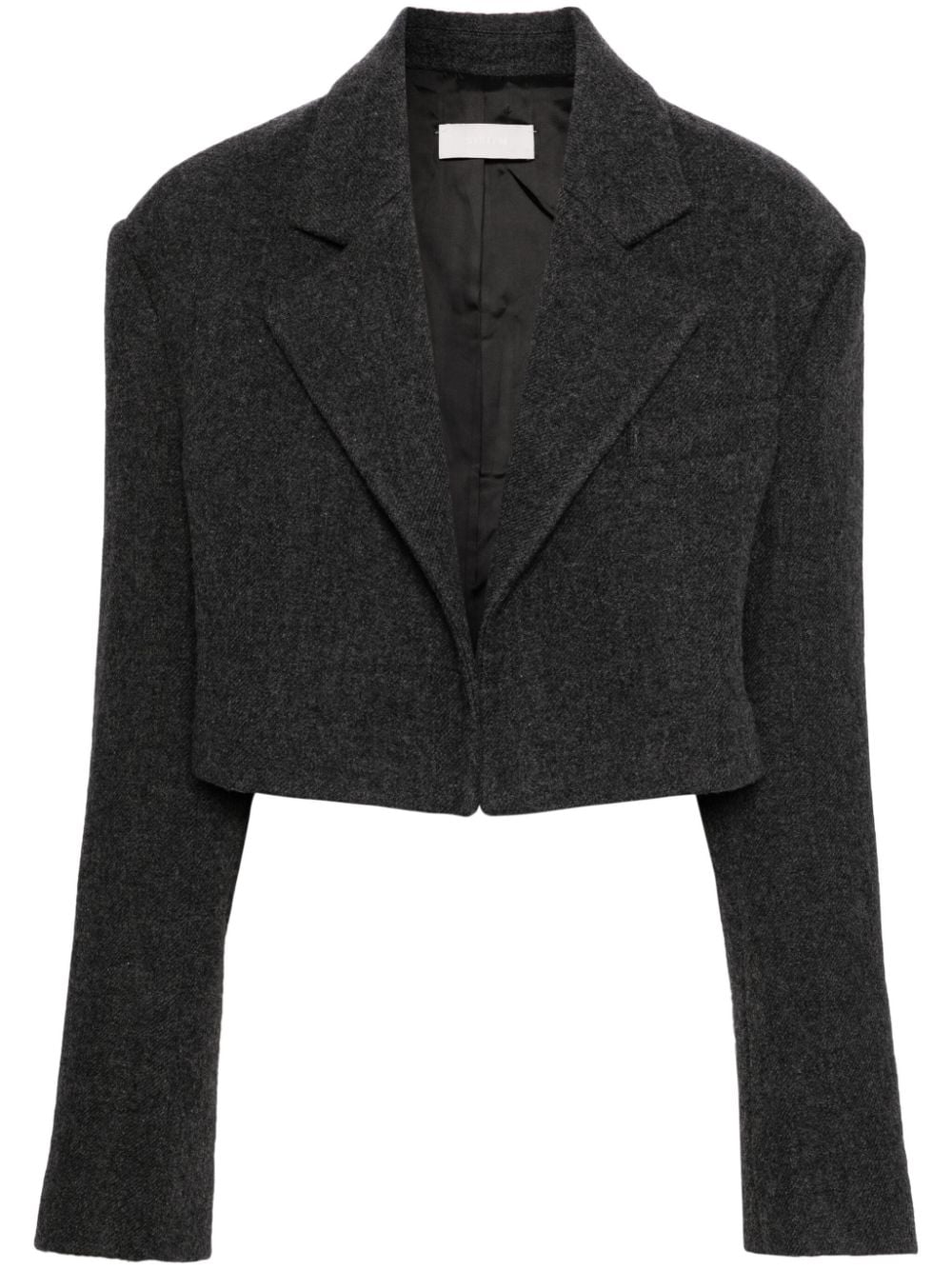 System cropped felted blazer - Grey von System