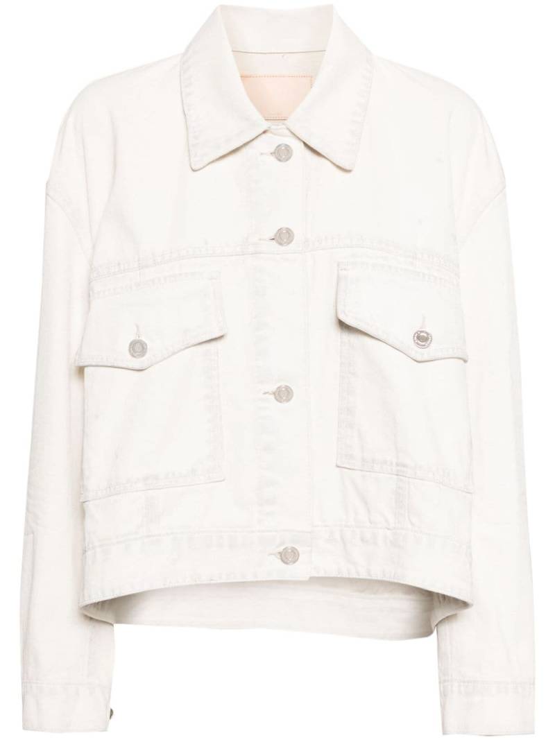 System drop-shoulder denim jacket - Neutrals von System