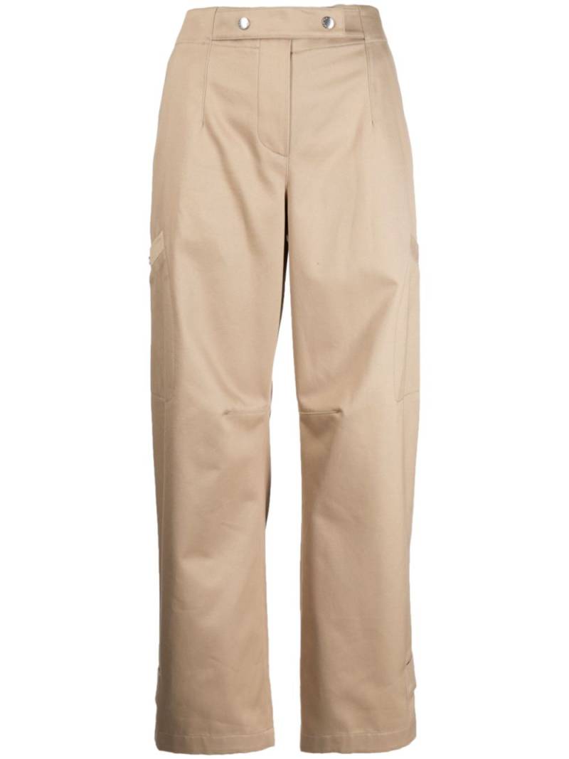 System straight-leg cotton trousers - Brown von System