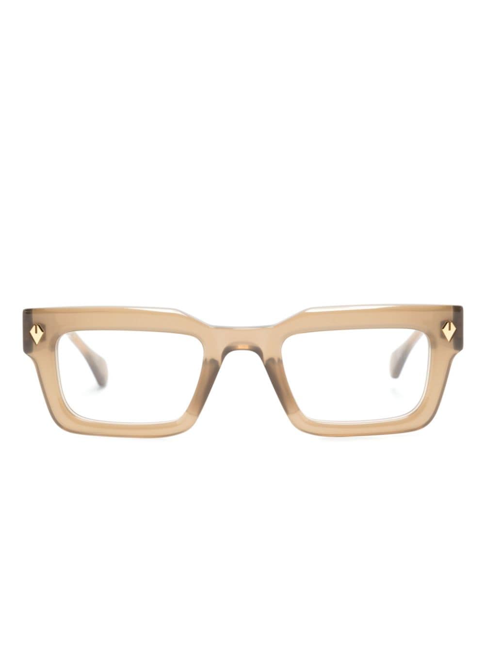 T Henri Eyewear Slantnose Rx square-frame glasses - Brown von T Henri Eyewear