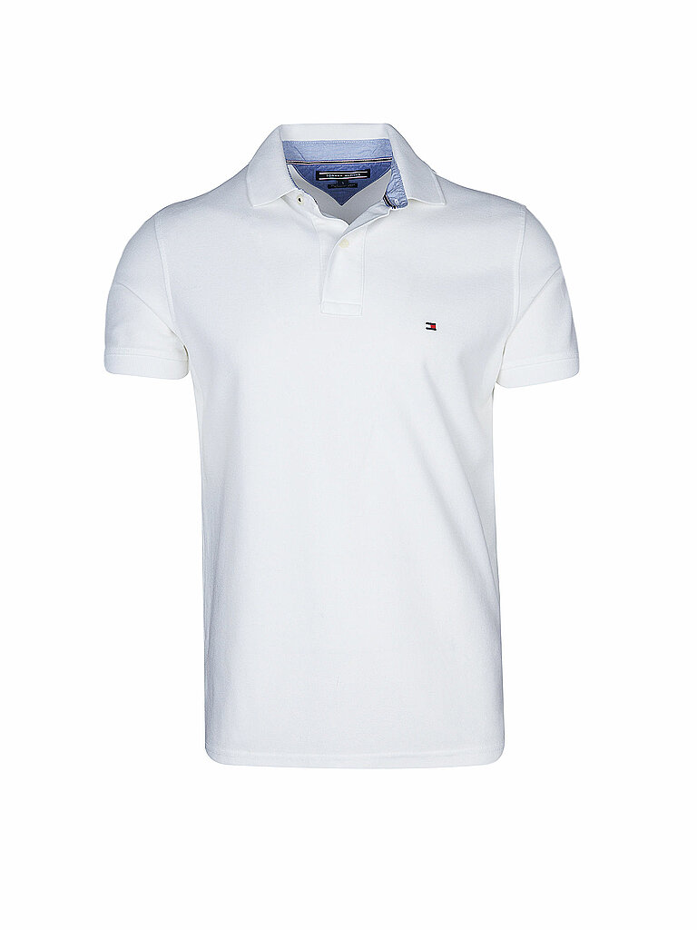 TOMMY HILFIGER Poloshirt Regular Fit Performance weiss | XL von Tommy Hilfiger