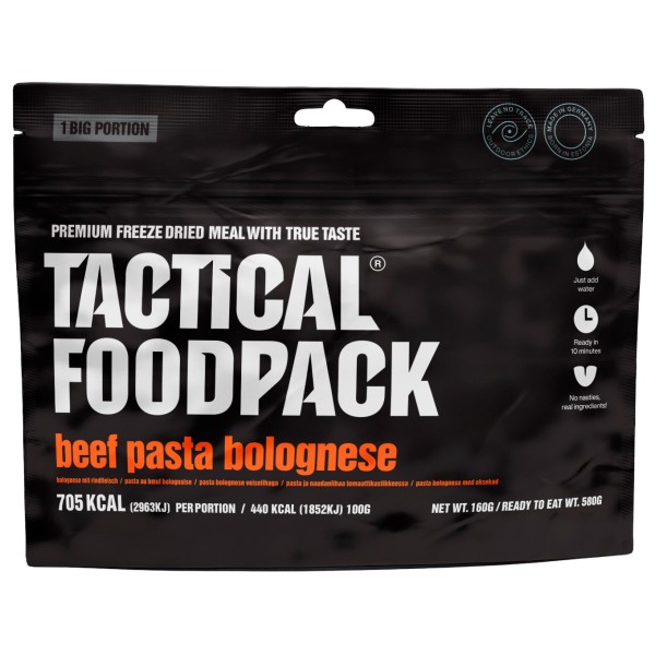 TACTICAL FOODPACK - Beef Pasta Bolognese Gr 160 g von TACTICAL FOODPACK