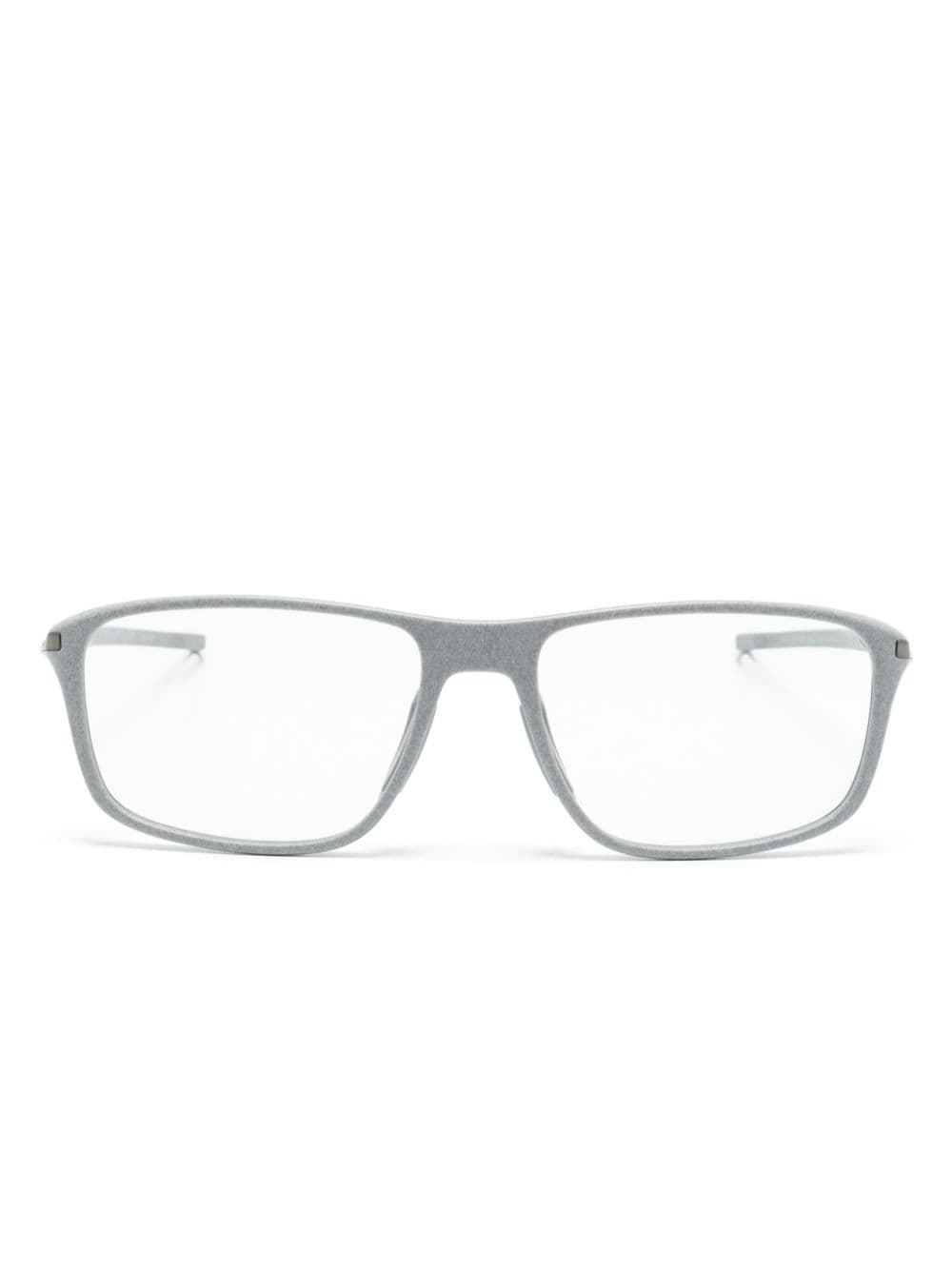 TAG Heuer Vingt Sept rectangle-frame glasses - Grey von TAG Heuer