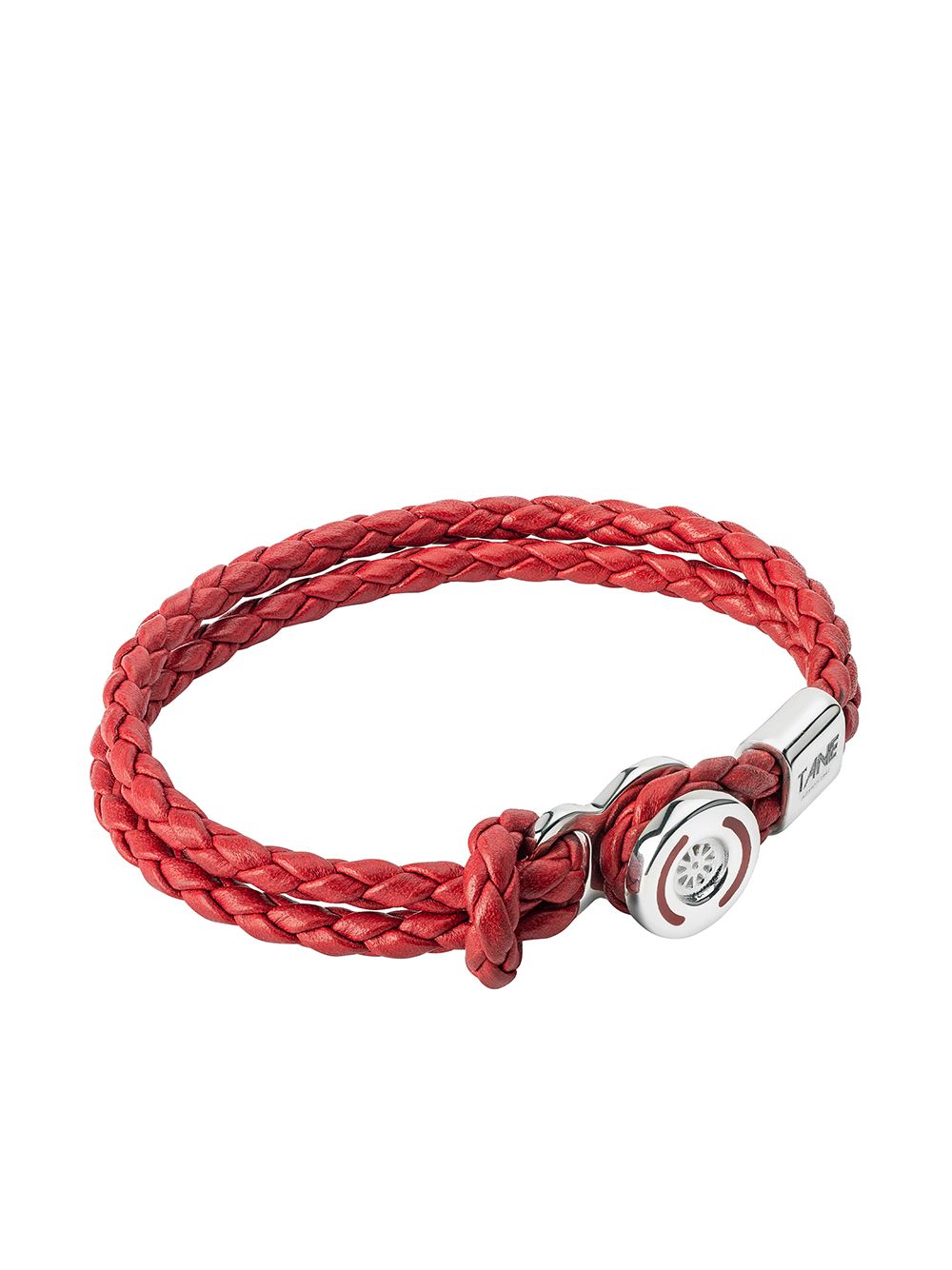 TANE México 1942 braided leather bracelet - Red von TANE México 1942