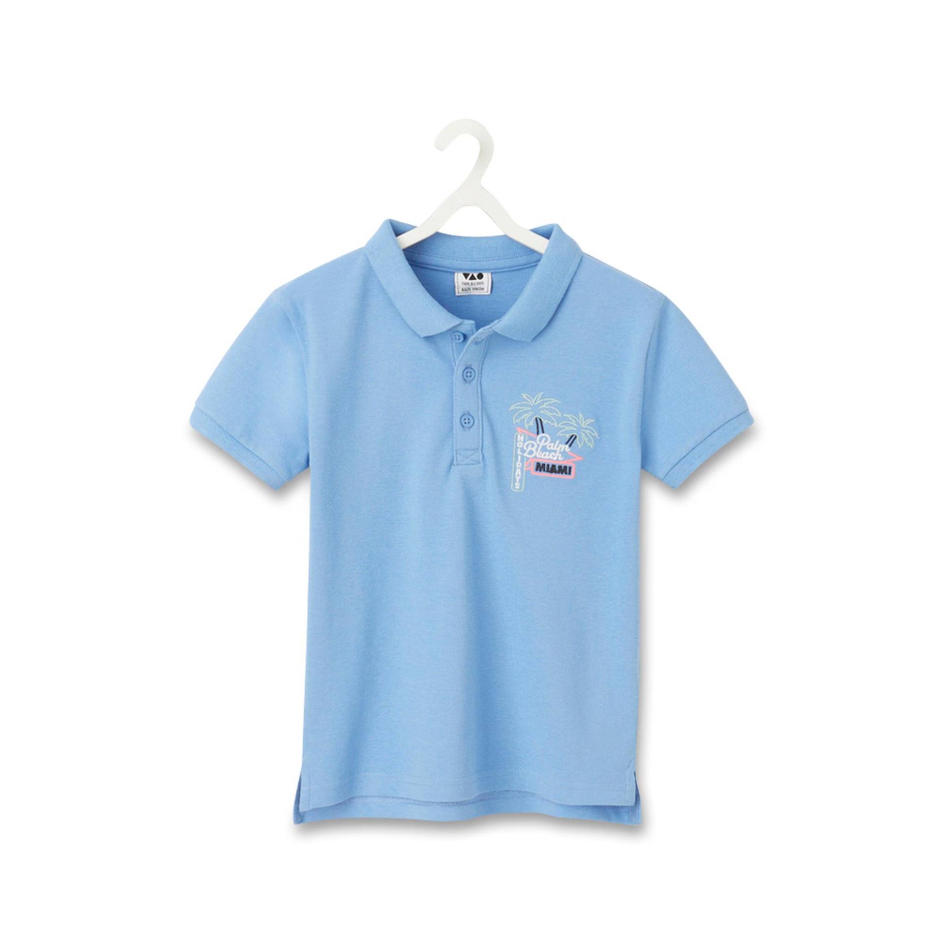 Poloshirt, Kurzarm Jungen Blau 10A von TAO KIDS
