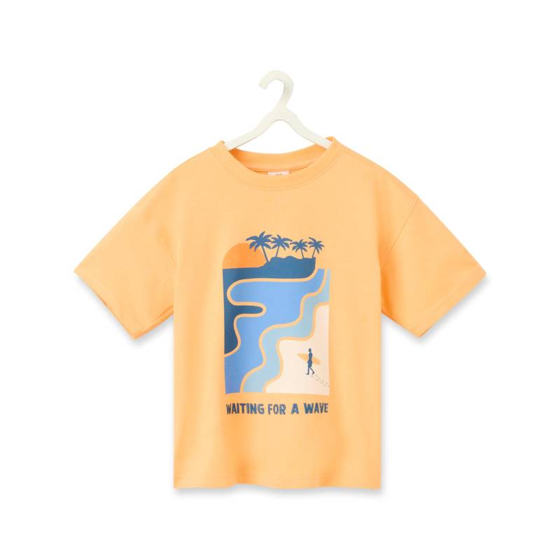 T-shirt, Rundhals, Kurzarm Jungen Hellorange 12A von TAO KIDS