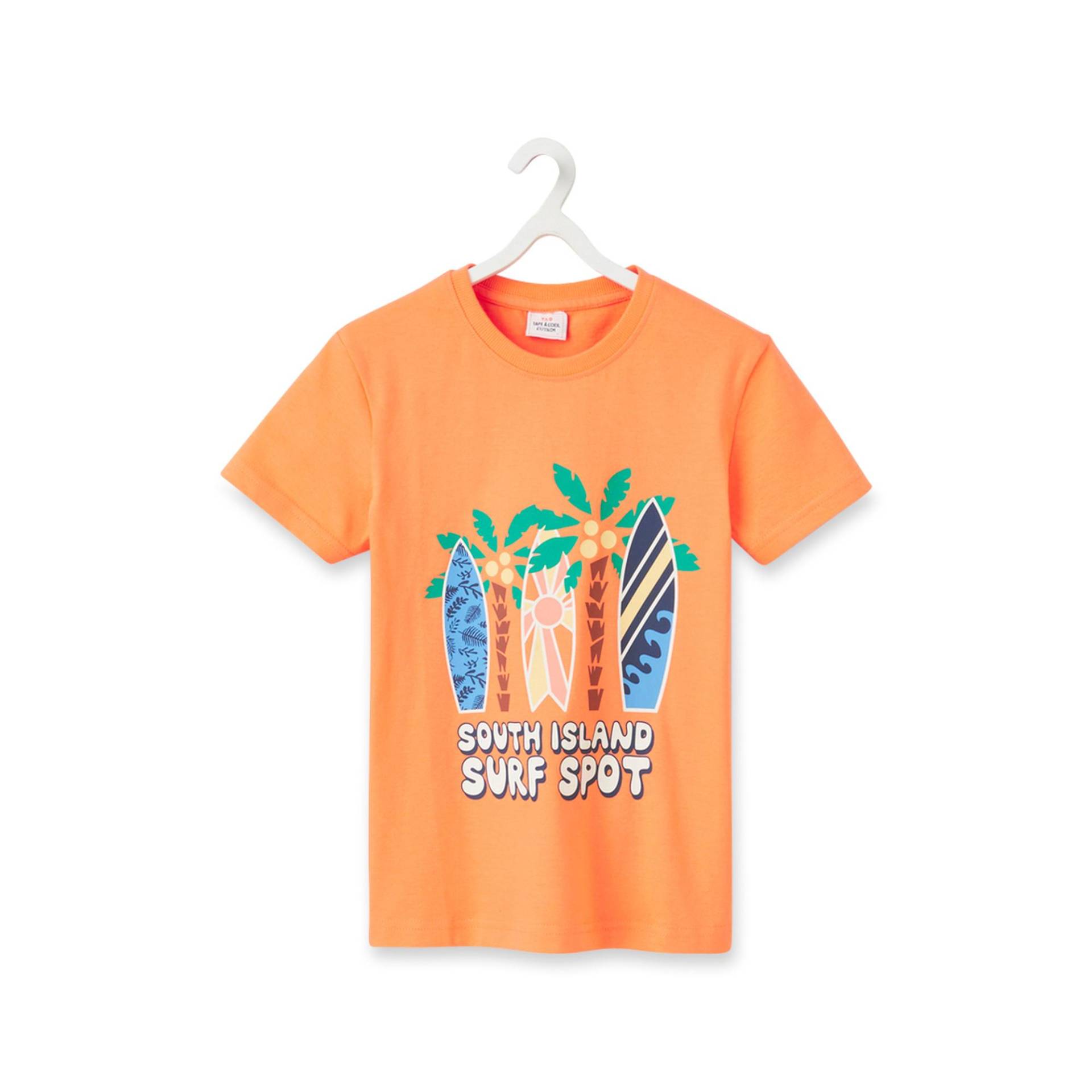 T-shirt, Rundhals, Kurzarm Jungen Orange 12A von TAO KIDS