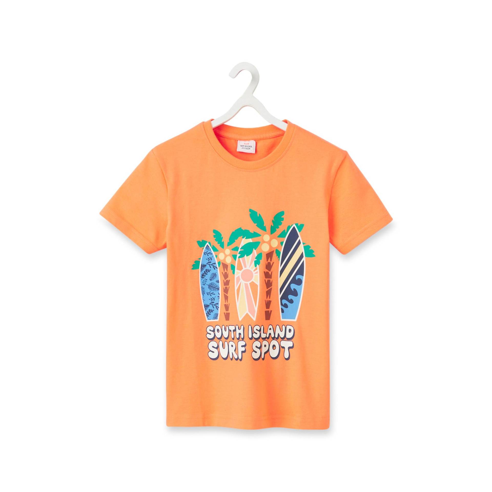 T-shirt, Rundhals, Kurzarm Jungen Orange 8A von TAO KIDS