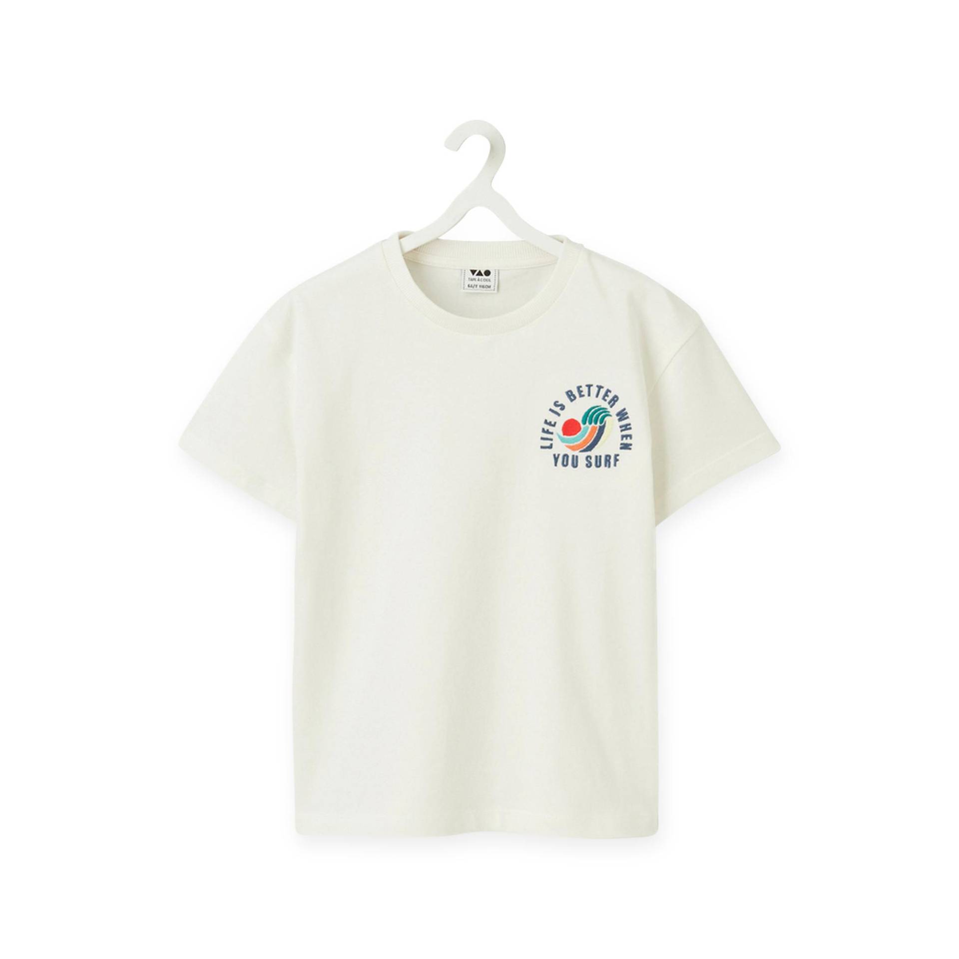 T-shirt, Rundhals, Kurzarm Jungen Weiss 4A von TAO KIDS