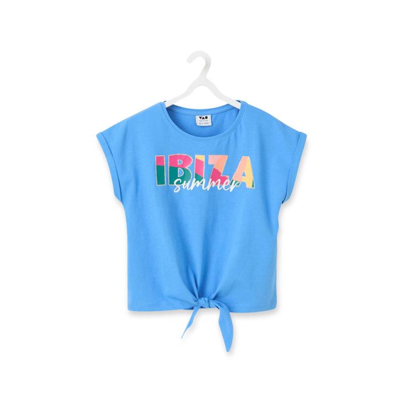 T-shirt, Rundhals, Kurzarm Mädchen Blau 4A von TAO KIDS