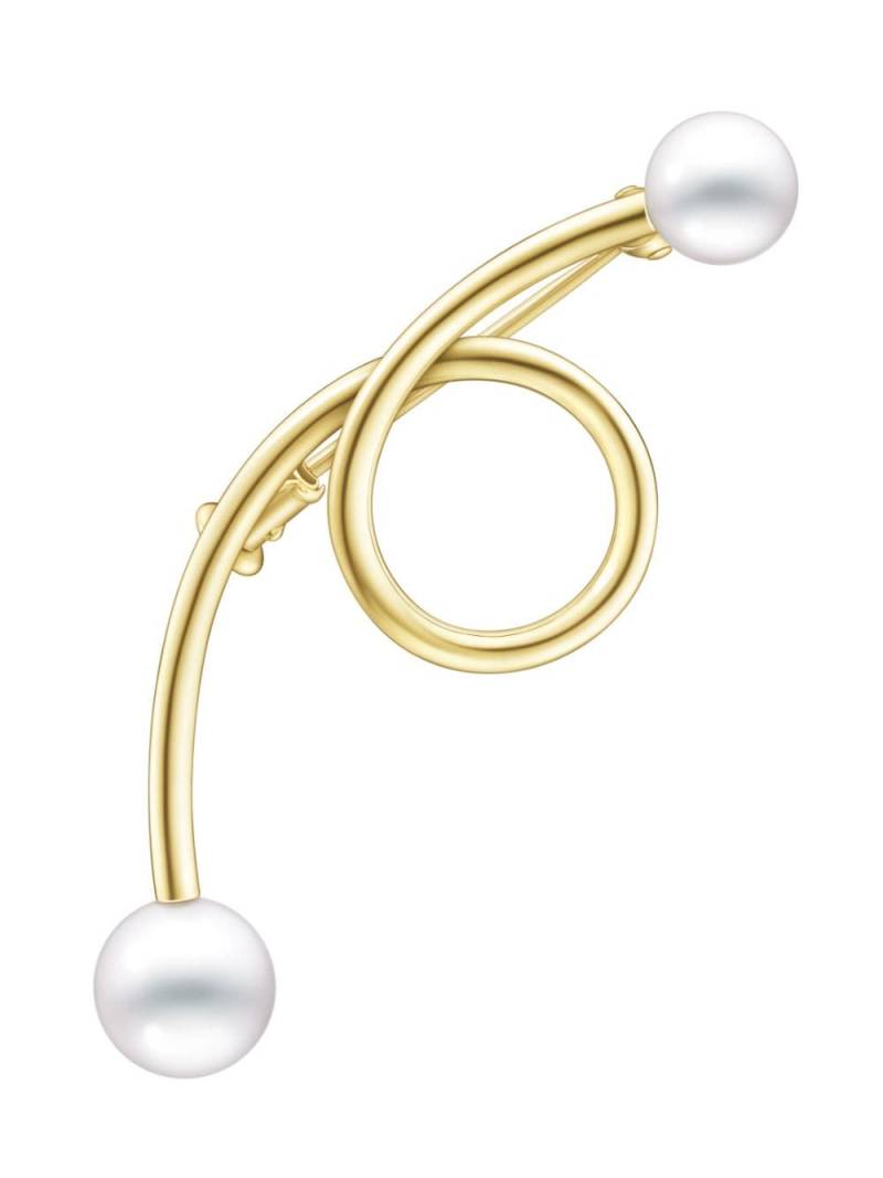 TASAKI 18kt yellow gold A Fine Balance pearl brooch von TASAKI