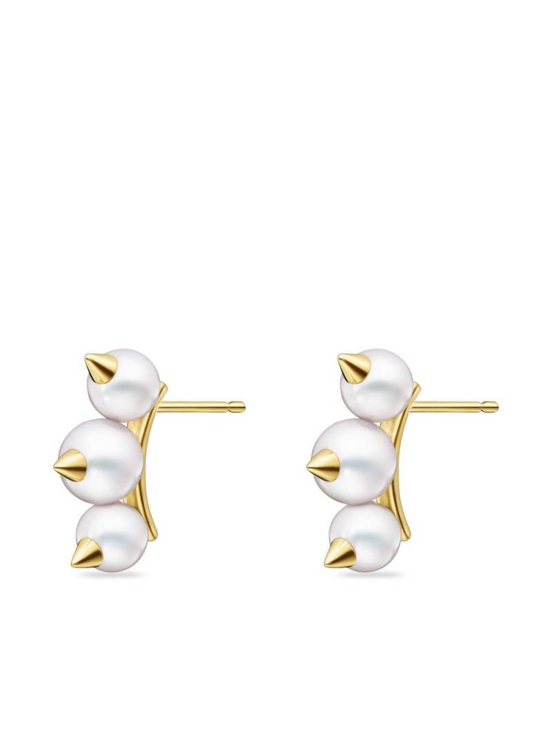 TASAKI 18kt yellow gold Collection Line Danger neo earrings von TASAKI