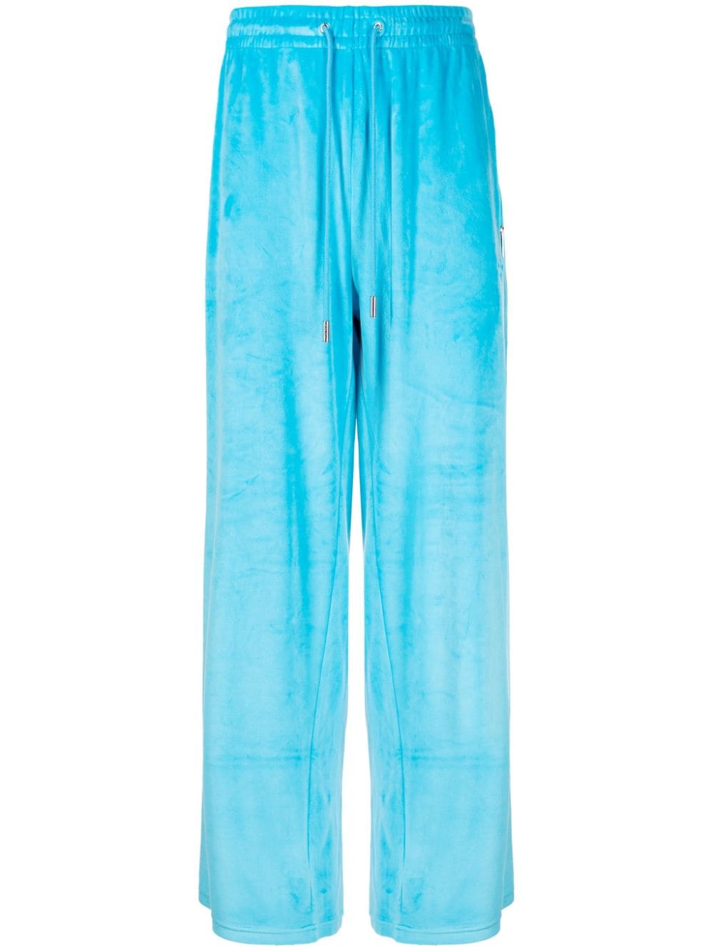 TEAM WANG design Stay For The Night straight-leg trousers - Blue von TEAM WANG design