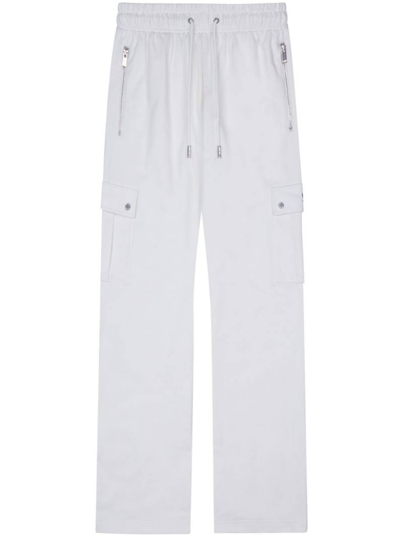 TEAM WANG design cotton cargo track pants - White von TEAM WANG design