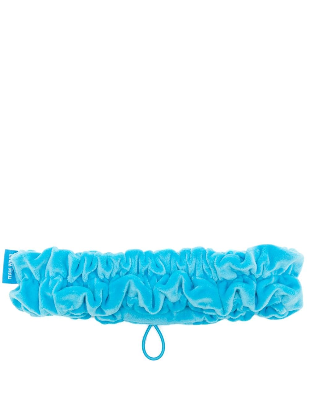 TEAM WANG design drawstring textured headband - Blue von TEAM WANG design