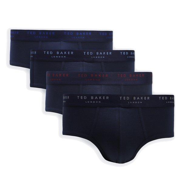 Slip 4er Pack Figurbetont Herren Blau S von TED BAKER