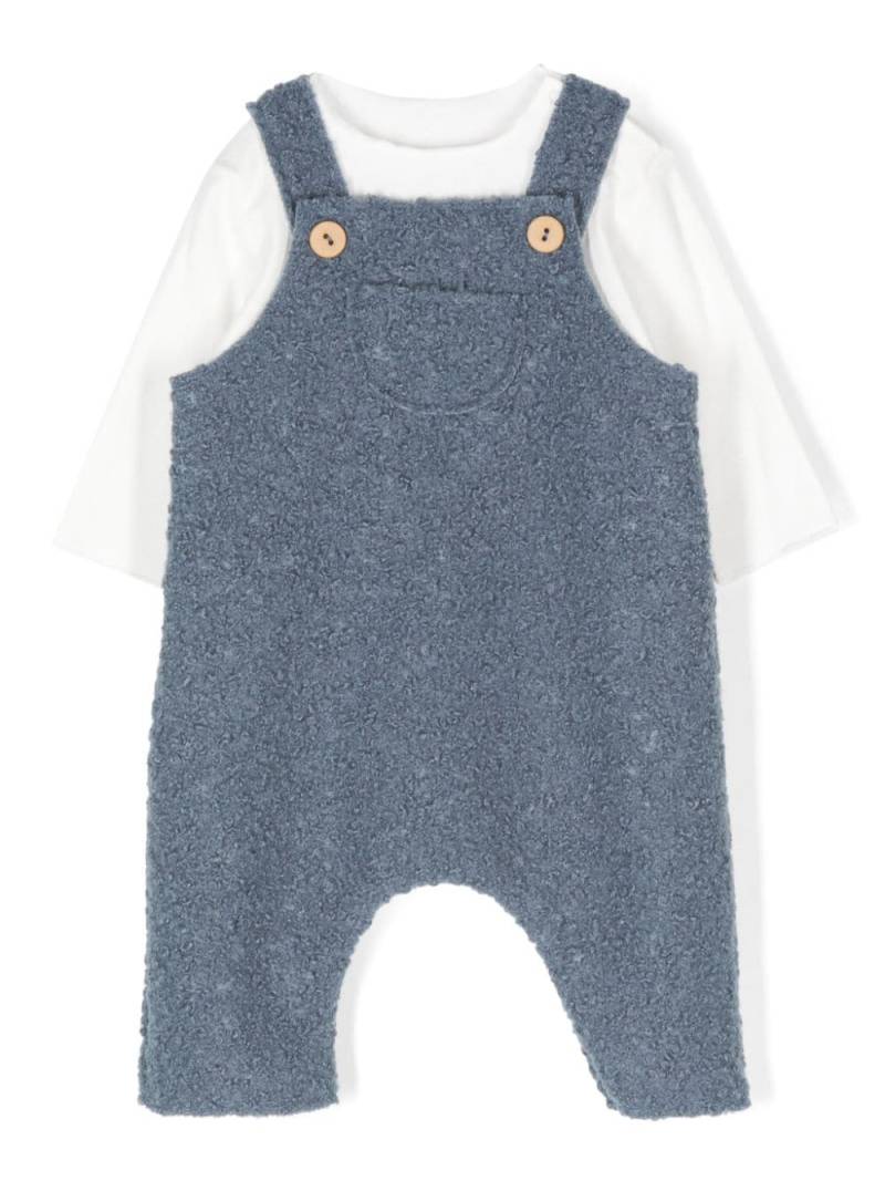 TEDDY & MINOU bouclé overalls (set of two) - Blue von TEDDY & MINOU