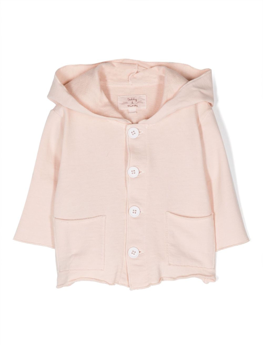 TEDDY & MINOU button-fastening hooded jacket - Neutrals von TEDDY & MINOU