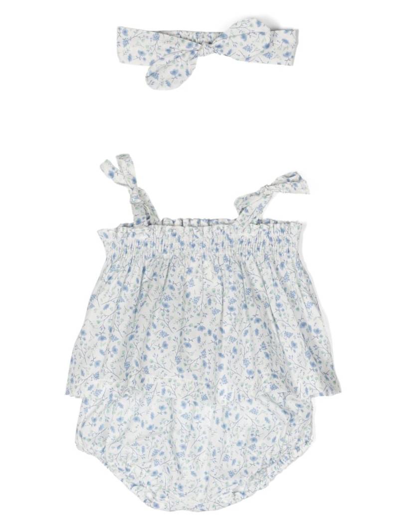 TEDDY & MINOU floral-print shorties set - White von TEDDY & MINOU