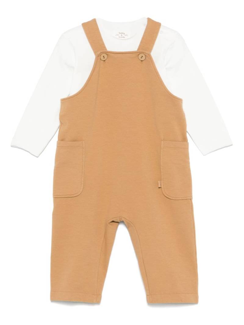 TEDDY & MINOU jersey dungarees set (two pieces) - White von TEDDY & MINOU