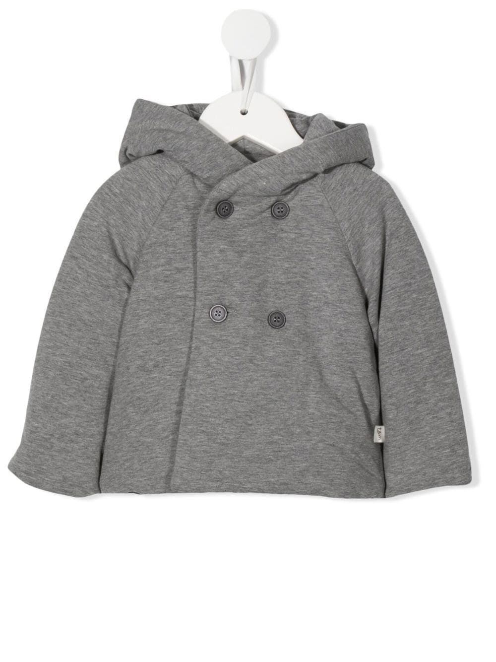 TEDDY & MINOU jersey-fleece double-breasted coat - Grey von TEDDY & MINOU