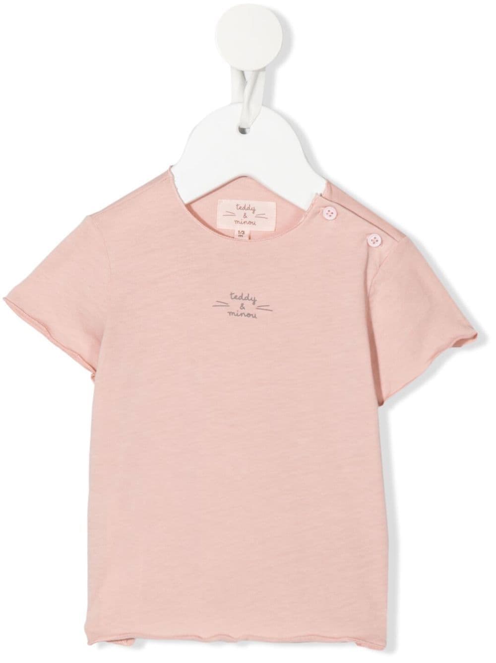 TEDDY & MINOU logo-print T-shirt - Pink von TEDDY & MINOU