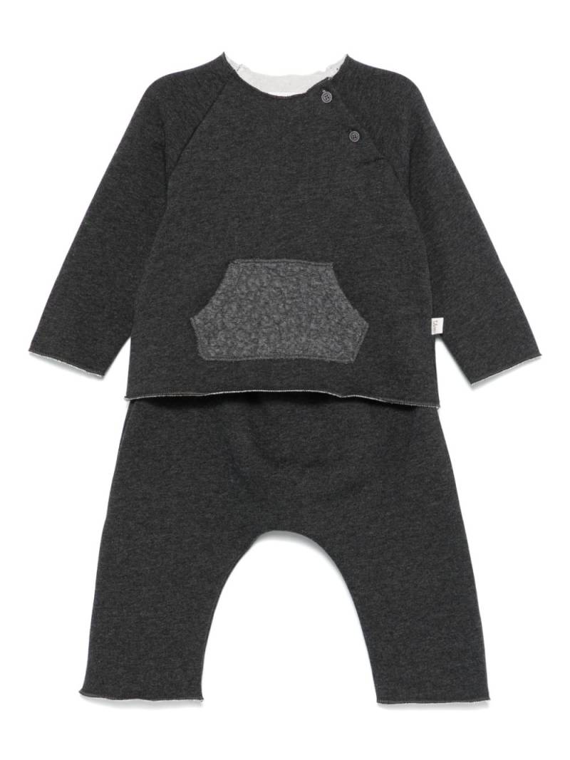 TEDDY & MINOU mélange tracksuit - Black von TEDDY & MINOU