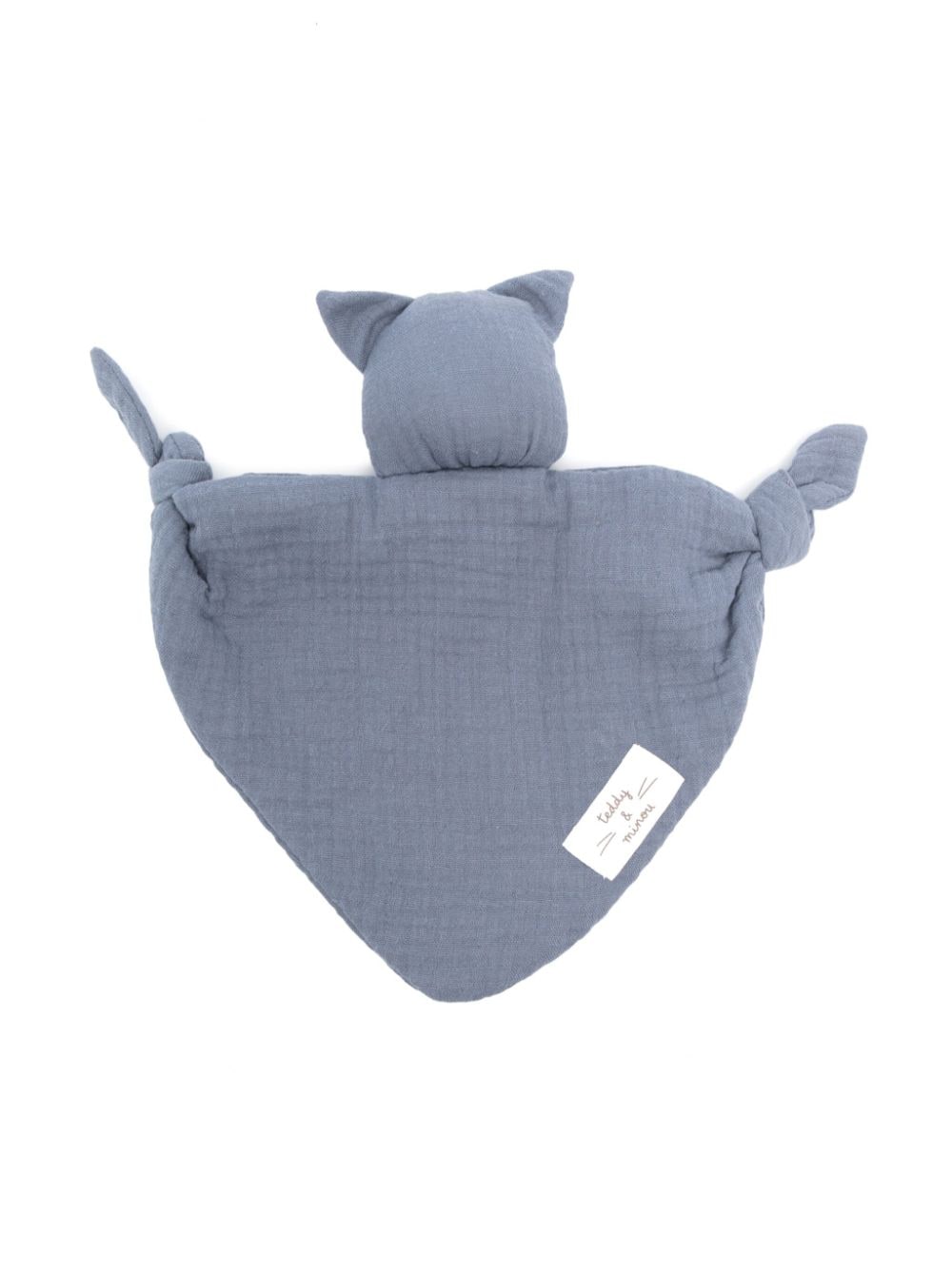 TEDDY & MINOU padded animal-head blanket - Blue von TEDDY & MINOU