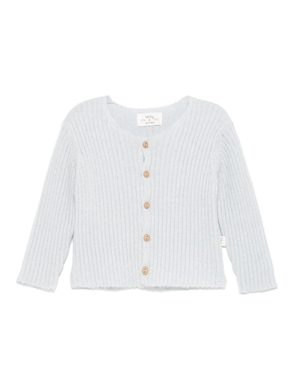 TEDDY & MINOU ribbed cardigan - Blue von TEDDY & MINOU