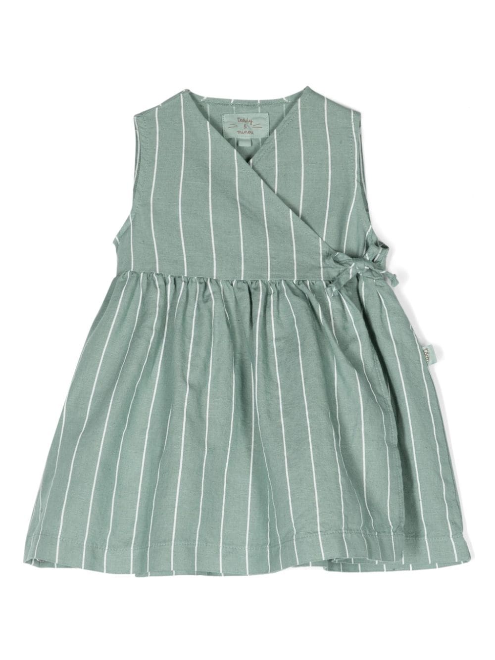 TEDDY & MINOU striped wrap dress - Green von TEDDY & MINOU