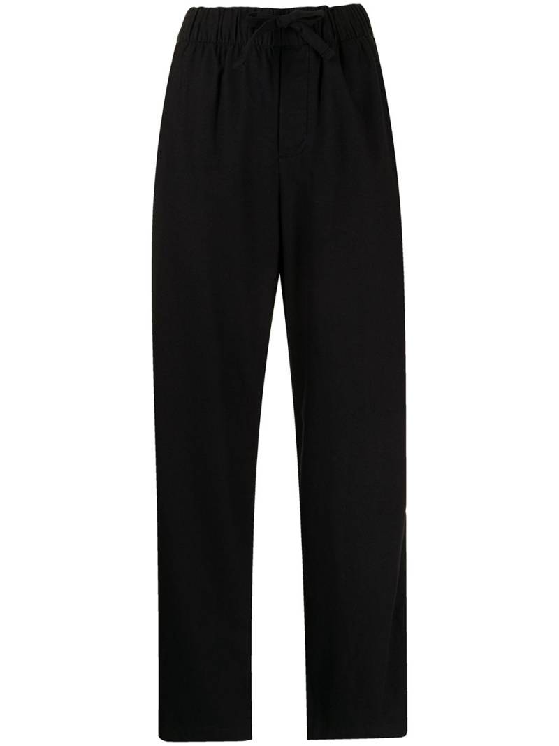 TEKLA drawstring-waist pajama bottoms - Black von TEKLA