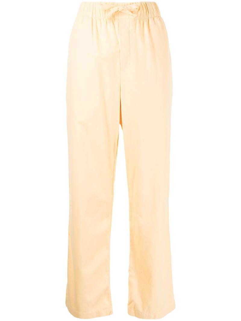 TEKLA flannel drawstring pajama bottoms - Neutrals von TEKLA