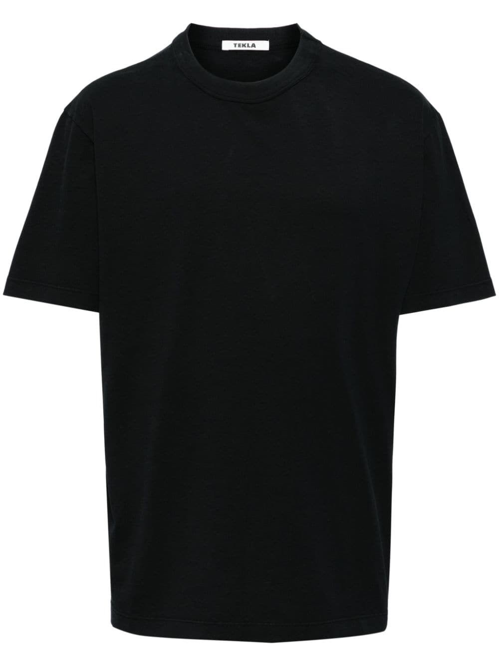 TEKLA plain organic-cotton T-shirt - Black von TEKLA