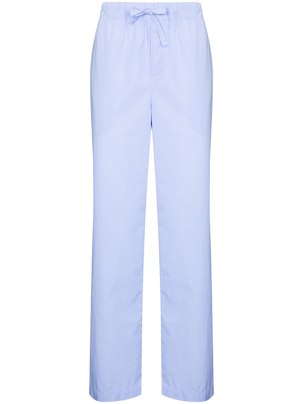 TEKLA straight-leg pajama bottoms - Blue von TEKLA