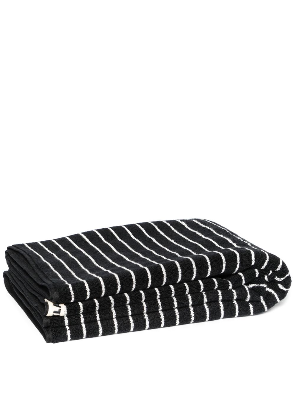 TEKLA striped bath towel (70cm x 140cm) - Black von TEKLA