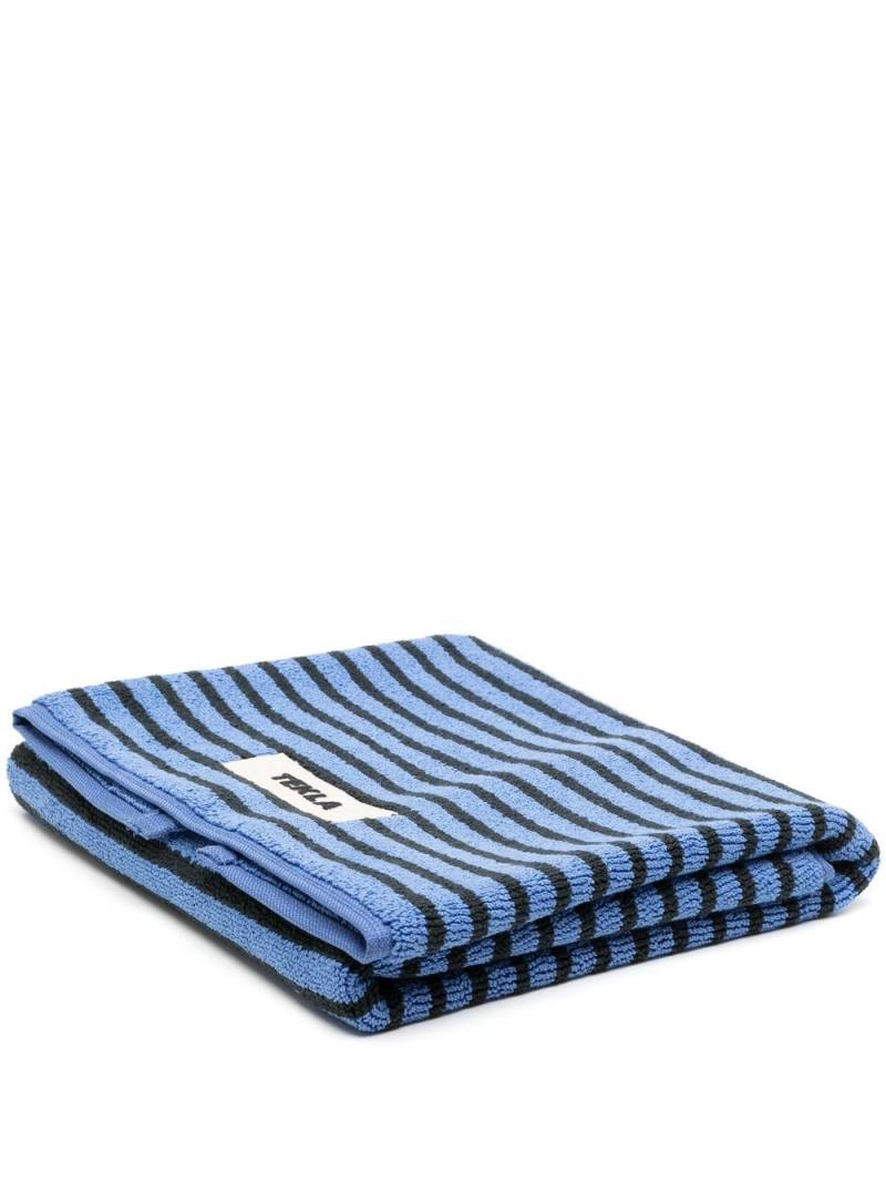 TEKLA striped terry-cloth towel - Blue von TEKLA