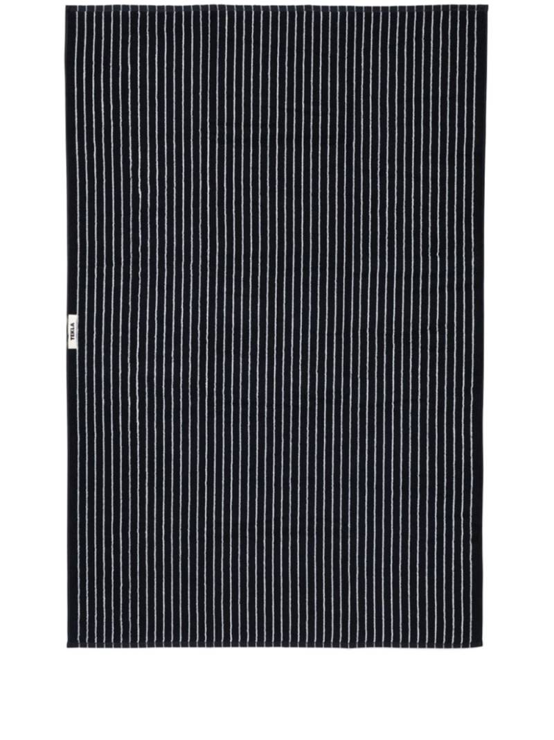 TEKLA striped towel - Black von TEKLA