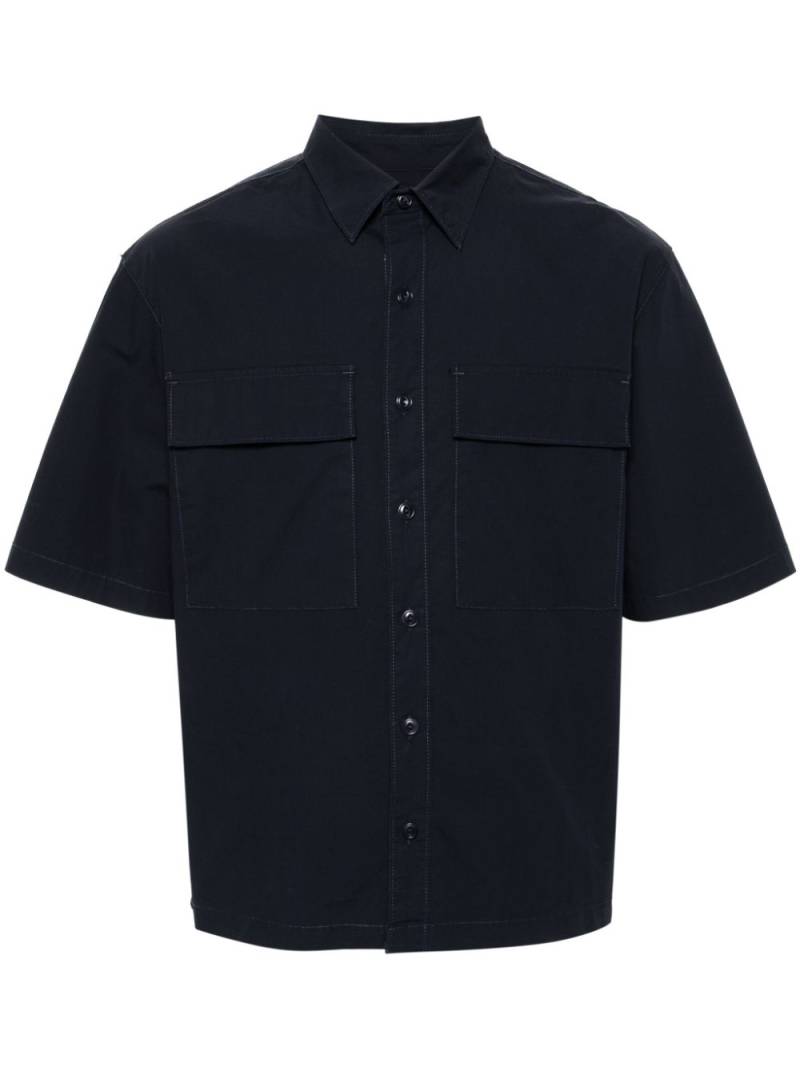 TELA GENOVA chest-pocket short-sleeve shirt - Blue von TELA GENOVA