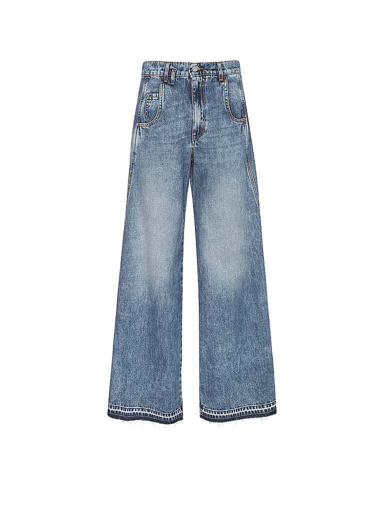 TELA Jeans Wide Leg TABACCO blau | L von TELA