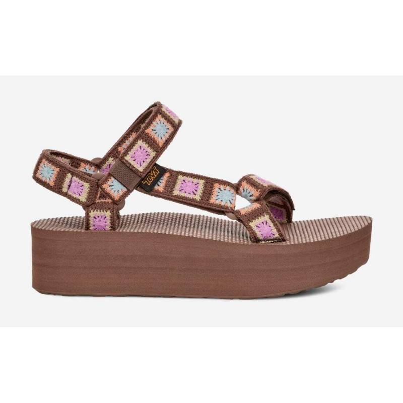 Häkelsandalen Damen Flatform Universal Damen  37 von TEVA